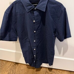Bonobos Men's Dark Blue Casual Shirt